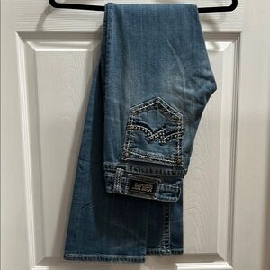 Miss Me Distressed Blue Jeans